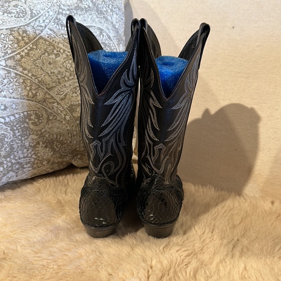 Laredo vintage snakeskin western cowboy boot - Picture 4 of 10